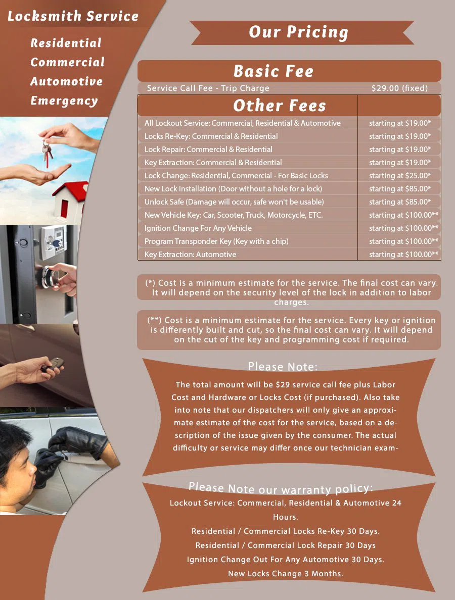 Aloha OR Locksmith Store Aloha, OR 503-908-3644 - price-list